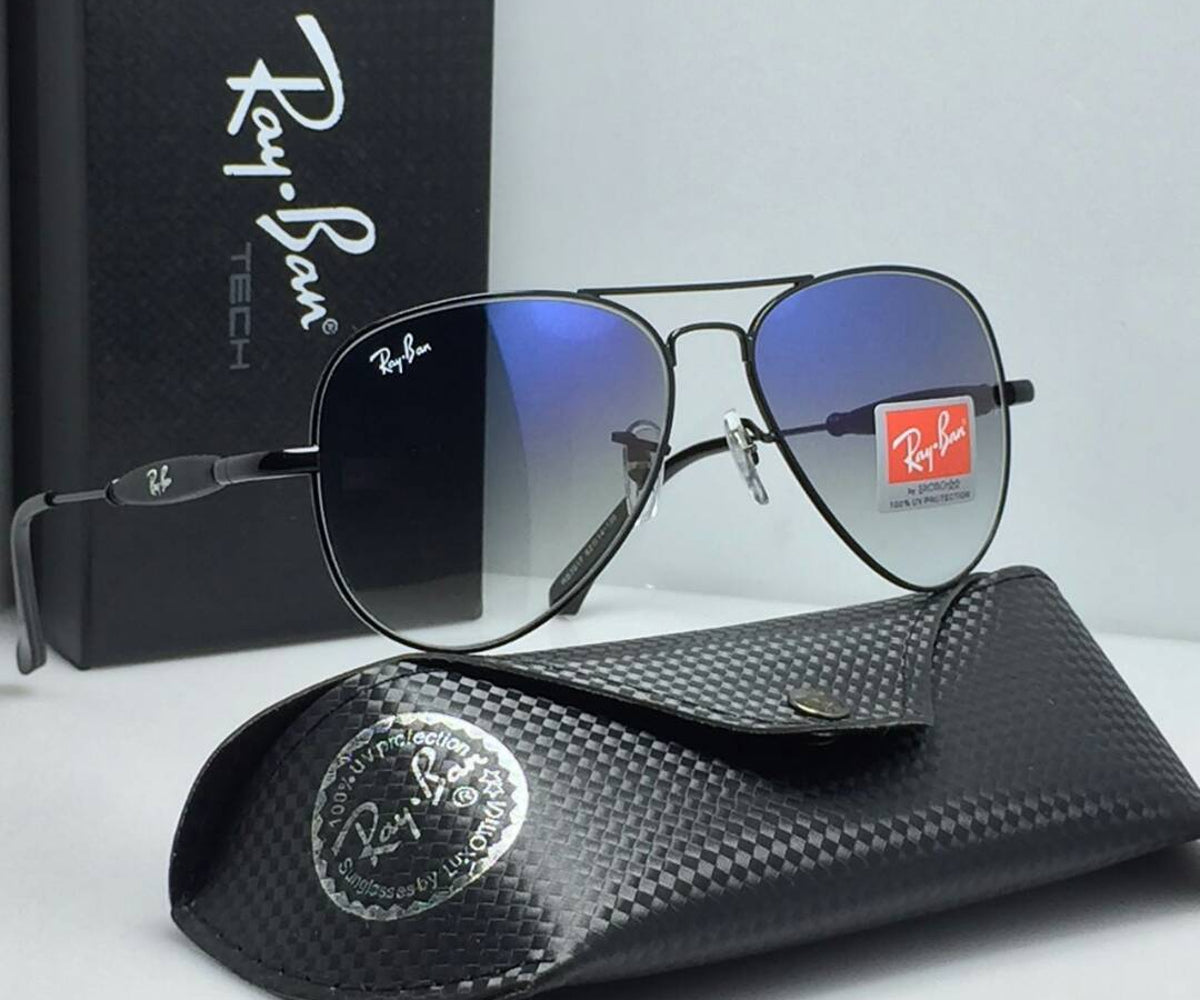New Stylish Blue Shade & Black 3517 Oval Trendy Hot Favorite Vintage Master Pcs Sunglass For Unisex.