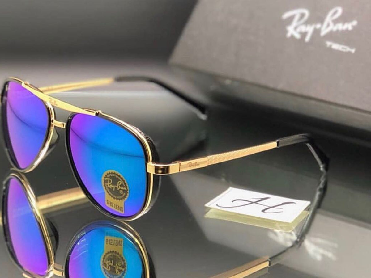 New Special Design Blue & Gold 4414 Master Pcs Sunglass For Men.
