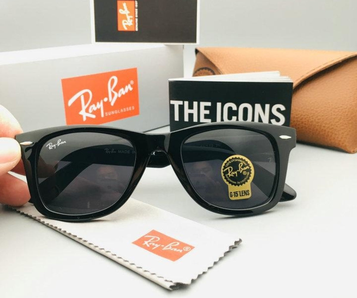 New Fancy Design Black 2140 Wayfarer Style Master Pcs Sunglasses For Men.