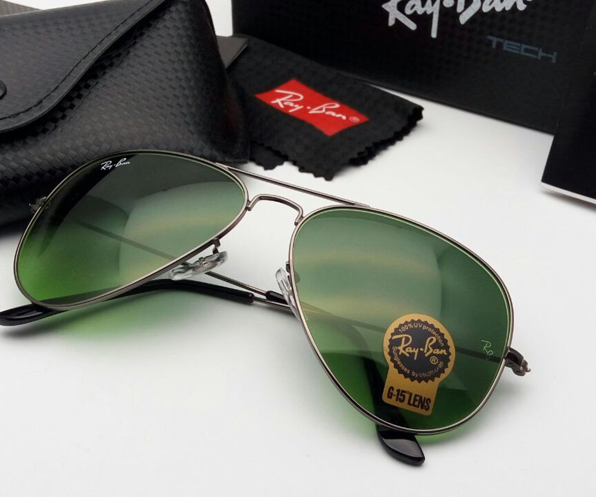 New Arrival Green & Black 3026 Oval Design Master Pcs Sunglasses For Men.