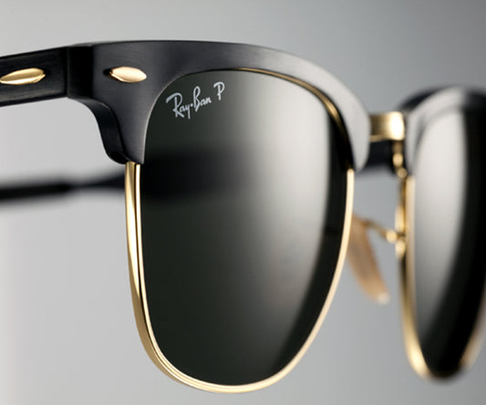 Ray-Ban RB Unique Design Club-Master Black & Gold 3016 Master Pcs Sunglasses For Men and Women