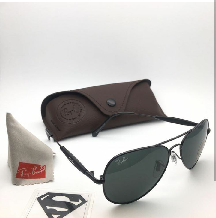 Ray-Ban Stylish New Oval Shape Black & Black 3517 Sunglasses For Men.