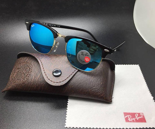 Ray-Ban (RB) New Fashion Stylish Club-Master Blue & Black 3016 Master Pcs Sunglasses For Unisex