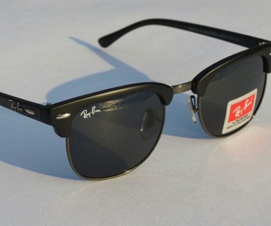 Ray-Ban RB Unique Design Club-Master Black & Black 3016 Master Pcs Sunglasses For Men and Women.