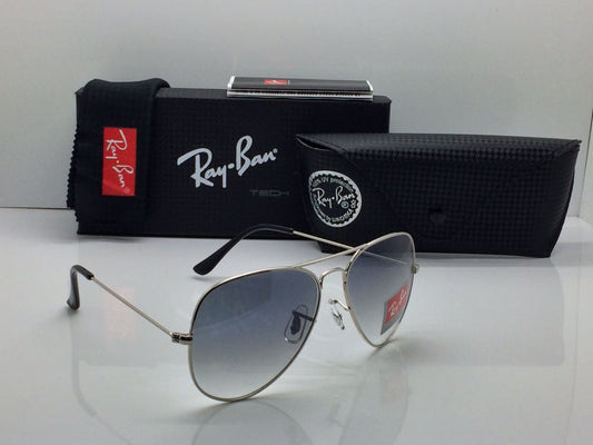 Ray-Ban New Stylish Blue Shade & Silver 3026 Wayfarer Master Pcs Sunglass For Unisex