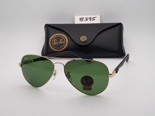 Ray-Ban ( RB ) New Stylish Green & Gold 3517 Oval Trendy Hot Favourite Wintage Master Pcs Sunglass For Unisex.