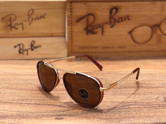 RB Ray-Ban New Design Festival Special Brown & Gold 4414 Master Pcs Sunglass For Men.