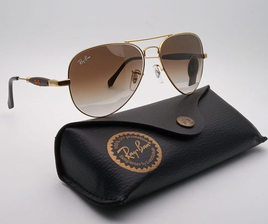 New Stylish Design Brown Shade & Gold 3517 Unique Model Master Pcs Sunglasses For Men and Women.
