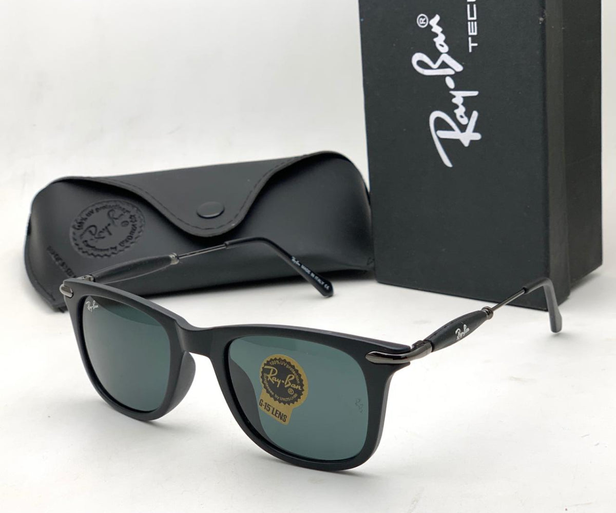 Ray-Ban ( RB ) New Stylish Men`s Special Square Black & Black 2148 Master Pcs Sunglasses.