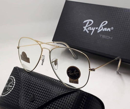 Ray-Ban New Arrival Clear & Gold 3026 Wayfarer Master Pcs Sunglasses For men.