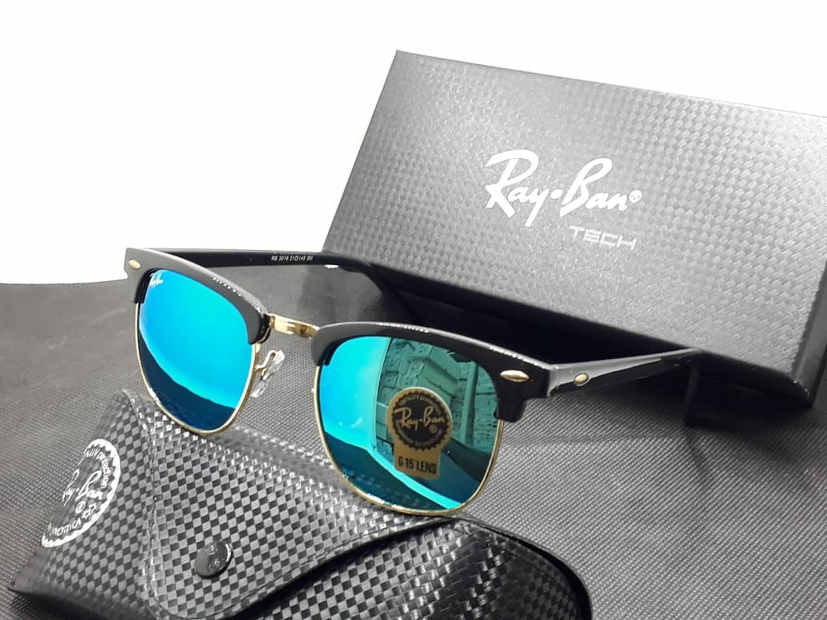 Ray-Ban New Stylish Blue & Black 3016 Master Pcs Sunglass For Unisex