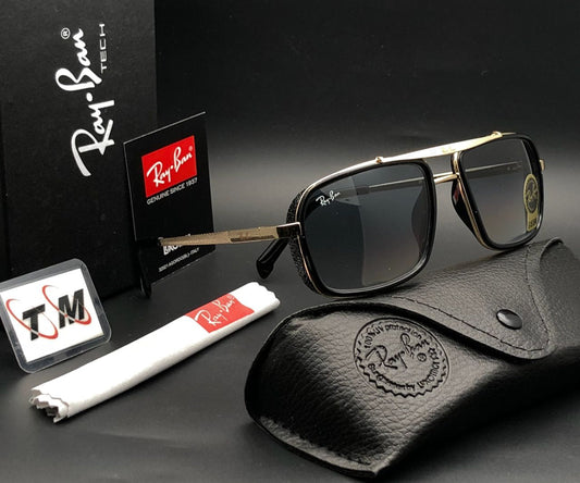 New Stylish Black & Gold 4413 Square Causal Latest Master Pcs Sunglass For Unisex.