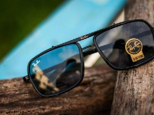 New Stylish Black & Black 4413 Square Causal Latest Master Pcs Sunglass For Unisex.