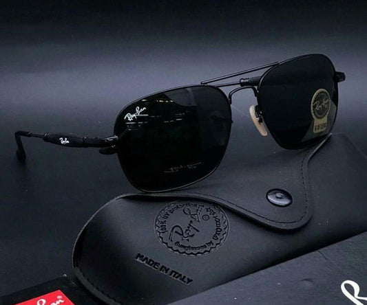 New Stylish Black & Black 1208 Wayfarer Sunglass For Unisex