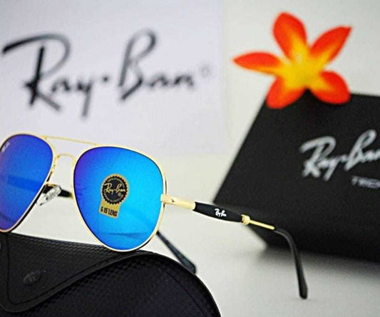 New Fashion Arrival Aqua Blue & Gold 3517 Oval Trendy Hot Favorite Master Pcs Sunglasses For Everyone.