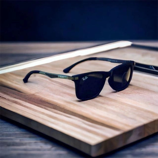 New Stylish Aviator Squarer 4287 Black & Black Fancy Model Sunglasses For Men and Women.