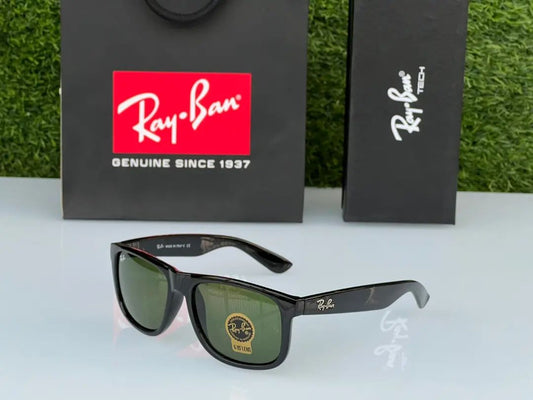 Ray-Ban RB New Stylish Square Green & Black 4195 Sunglasses.