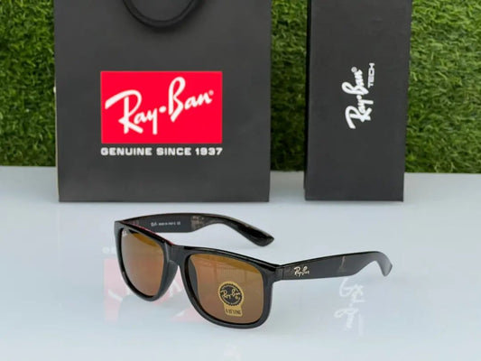 New Stylish Square Brown & Black 2140 Mens Wayfarer Sunglasses.