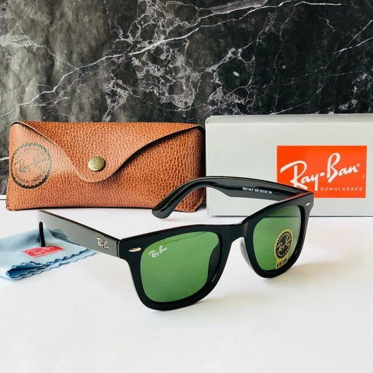 Ray-Ban RB New Stylish Square Green & Black 2140 Mens Wayfarer Sunglasses.